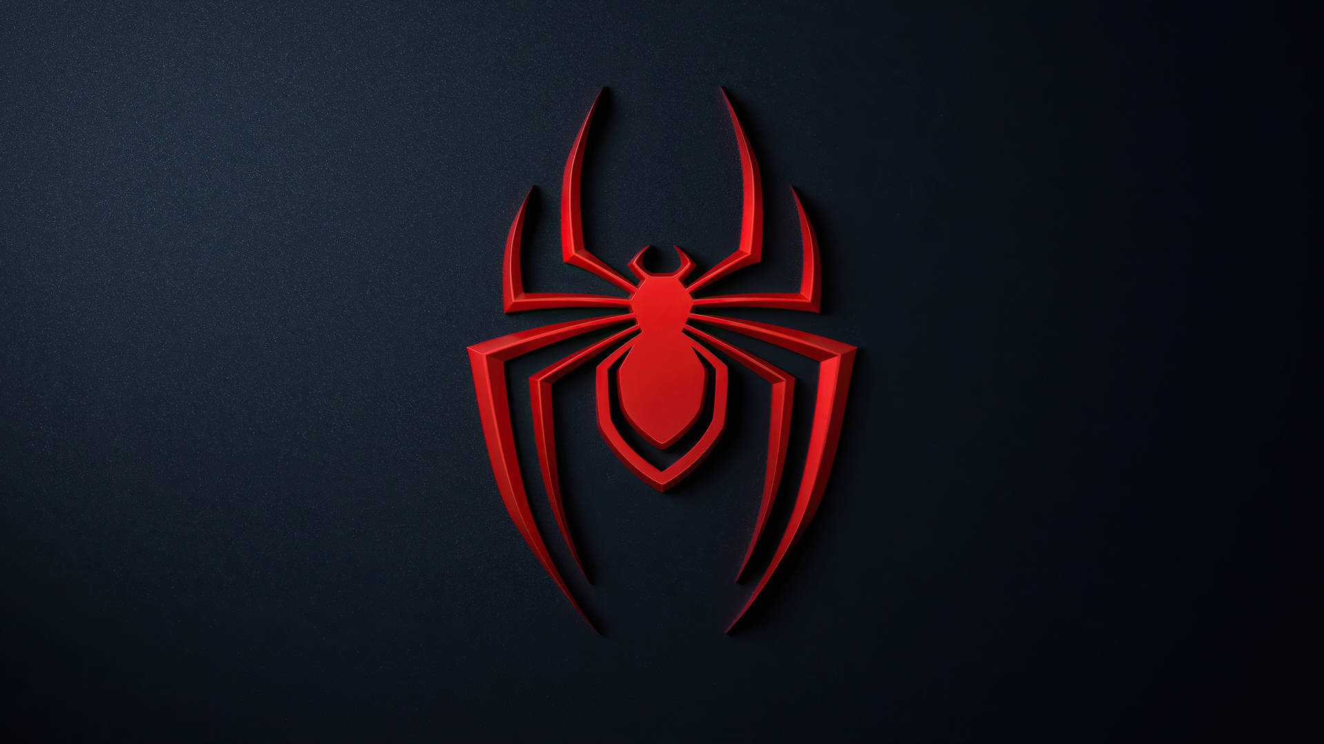 Spider - Man Logo On A Dark Background Background