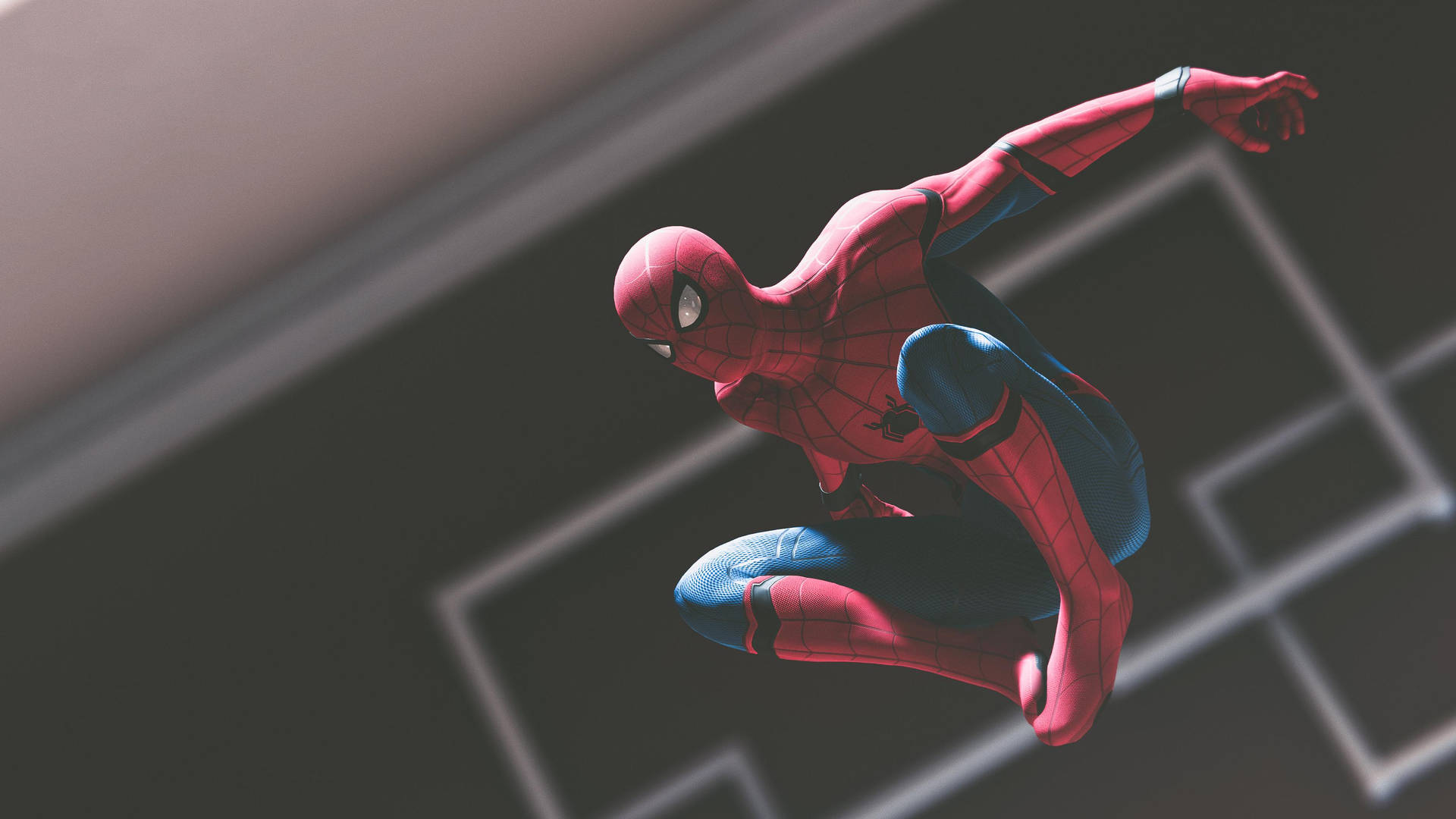 Spider Man Mid Air 4k Background