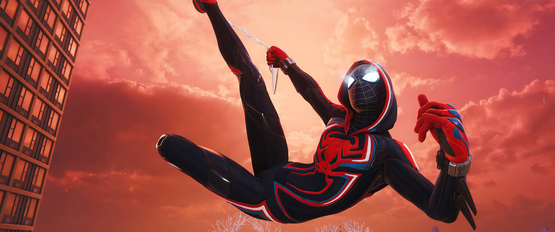 Spider Man Miles Morales Jumping Ps5 Background