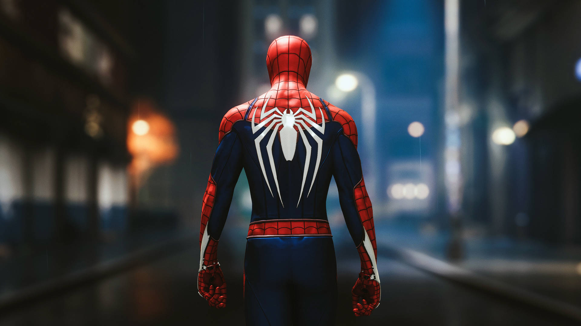 Spider Man Ps4 In Alley Background