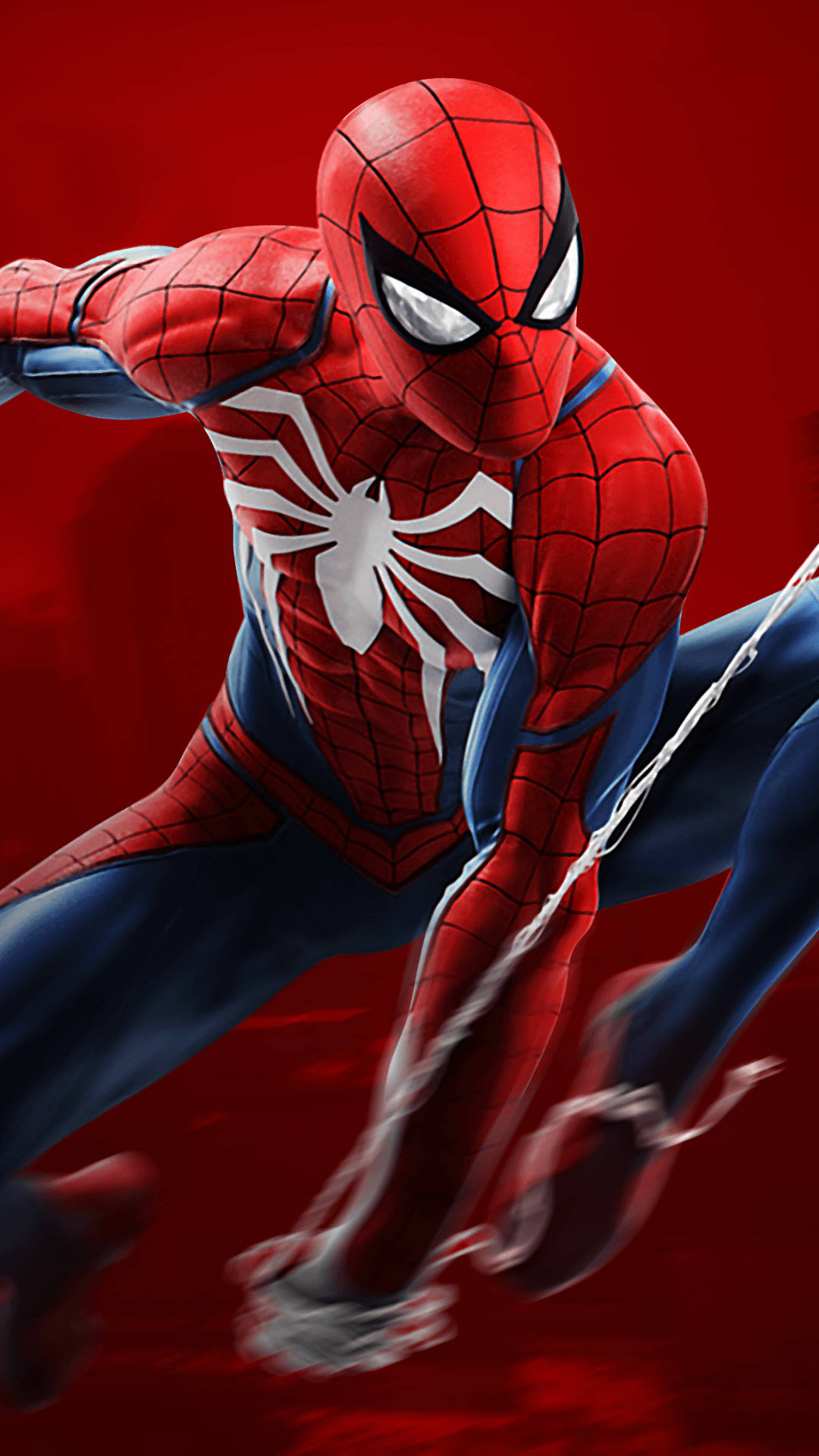 Spider Man Red Suit Mobile Background