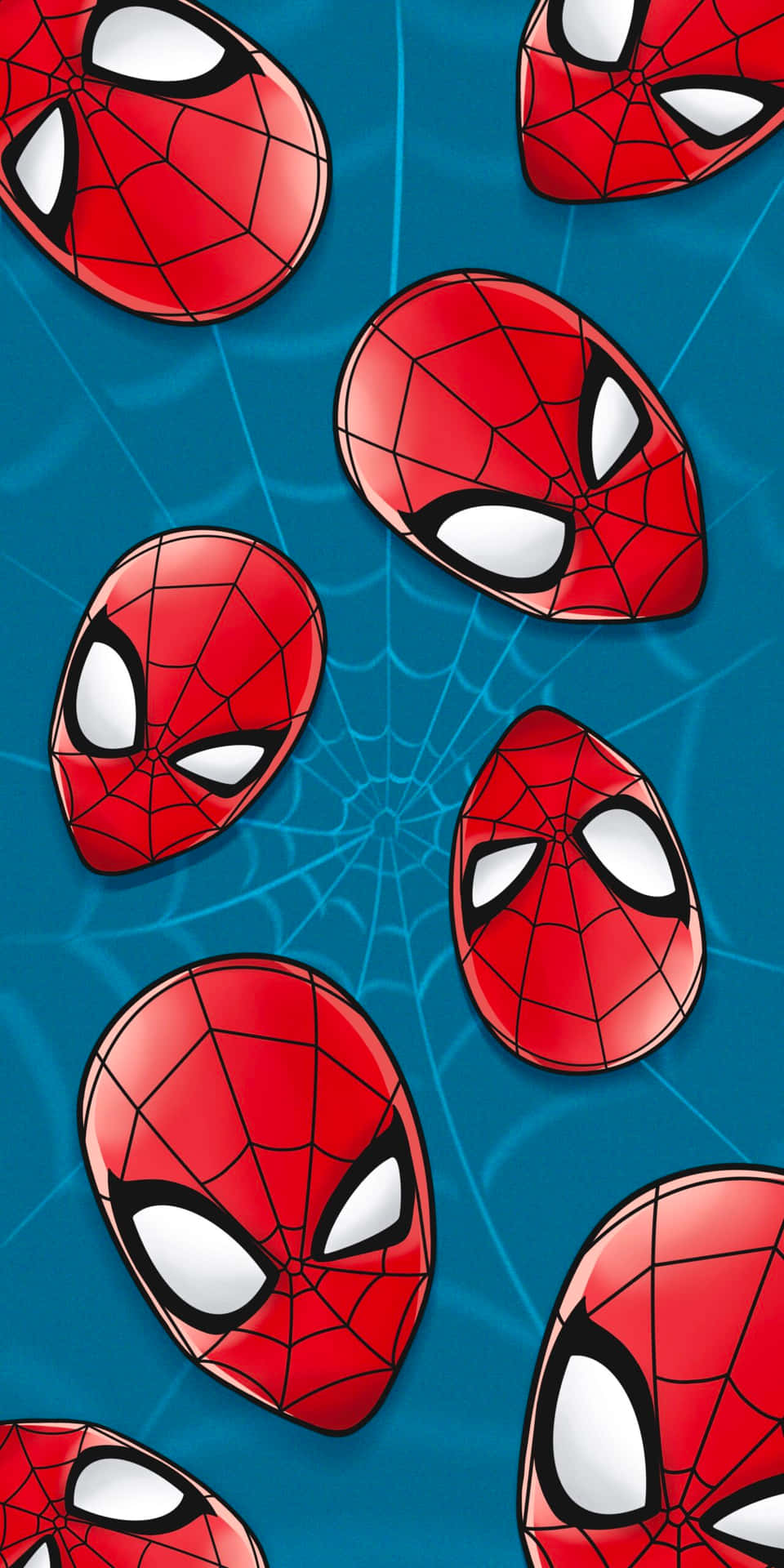 Spider Man's Head Wallpaper Background