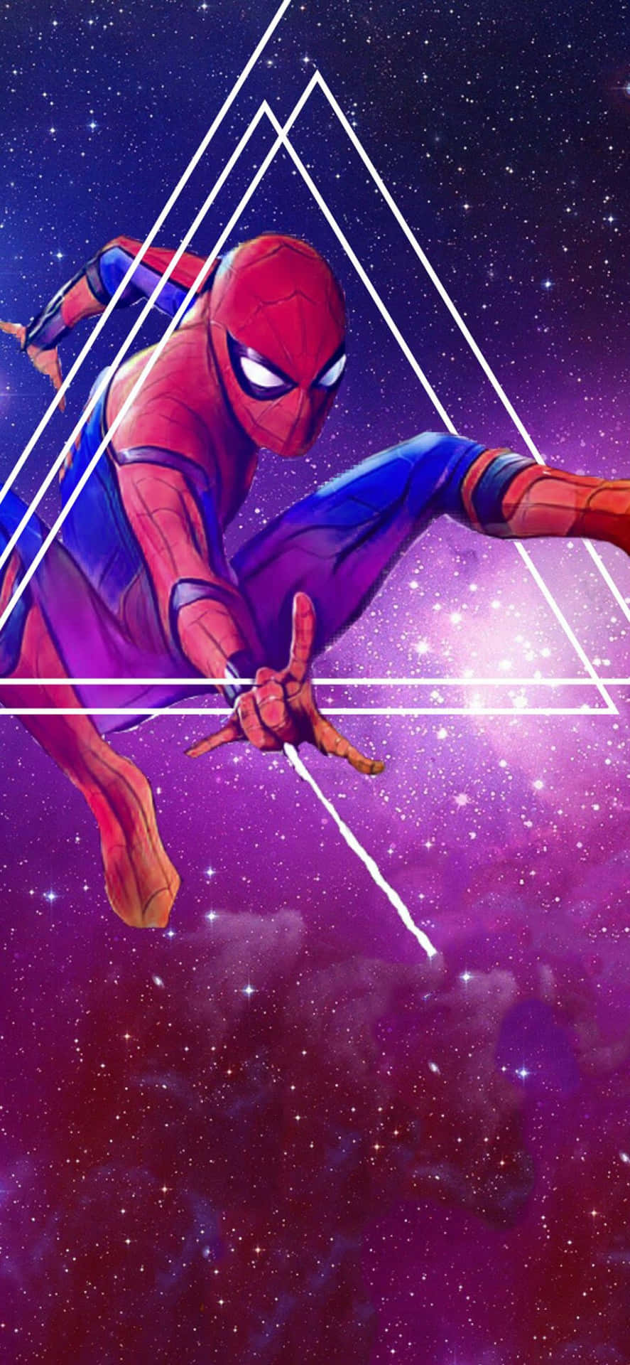 Spider Man Showing Off His Cool Moves Background