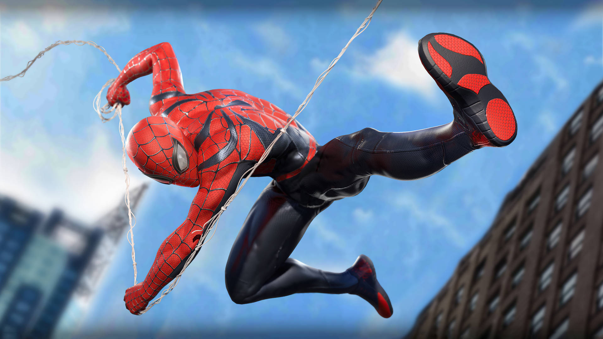 Spider-man Swinging 4k Marvel Iphone