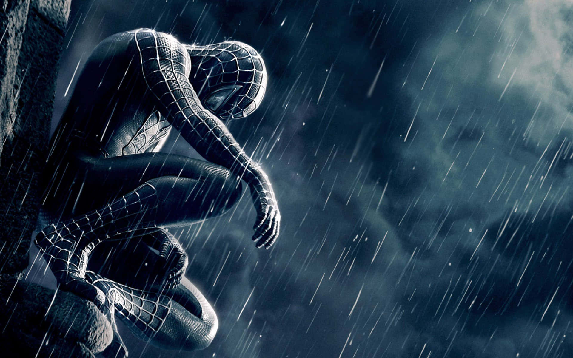 Spider-man Swinging Into Action In Spider-man 3