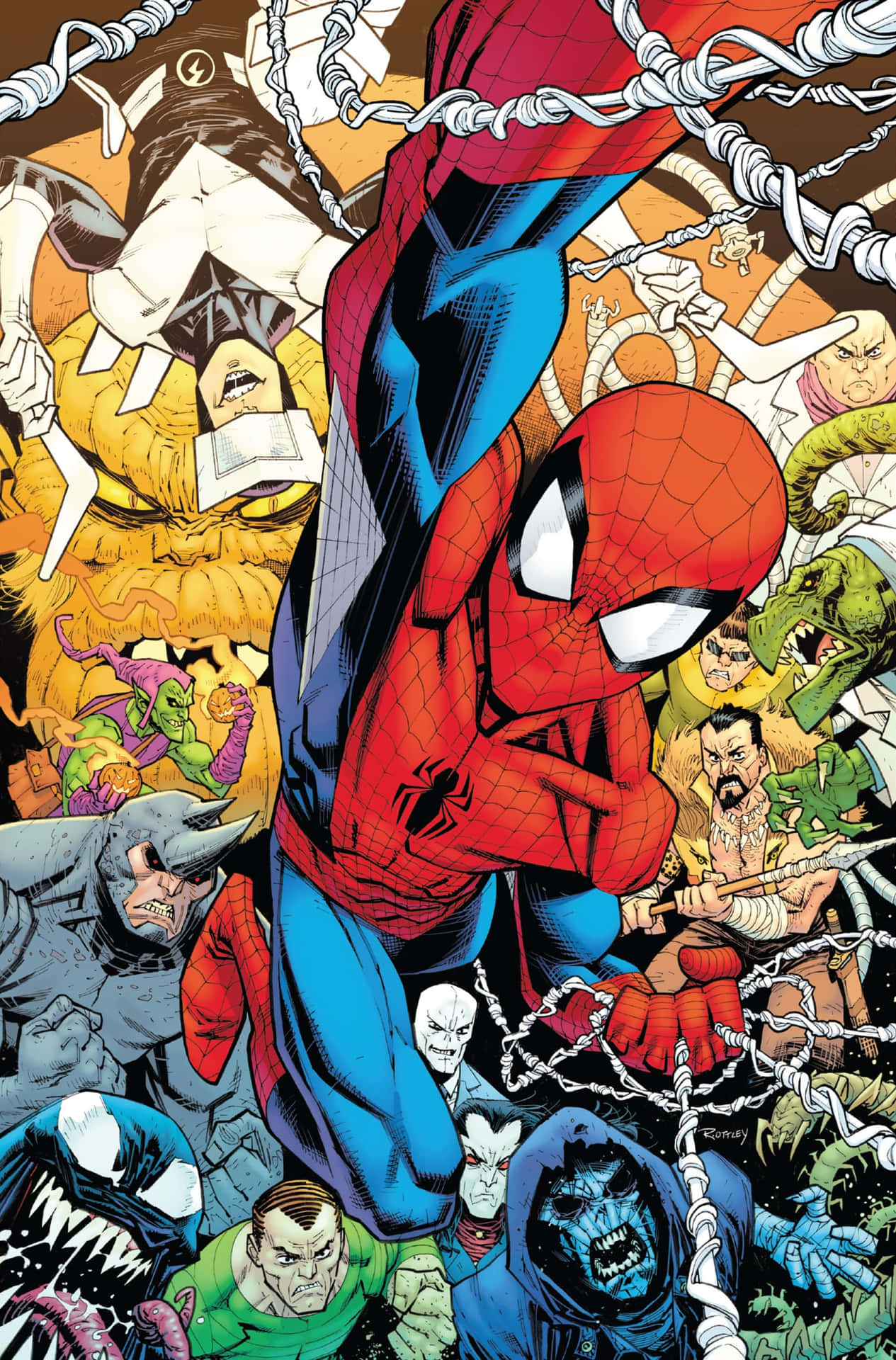 Spider-man Swinging Through Marvel's New York City! Background