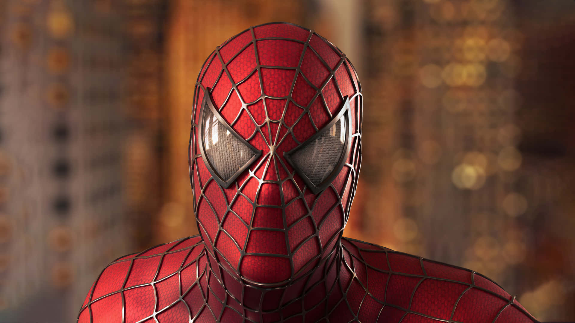 Spider Man Trilogy Close Up Mask Background