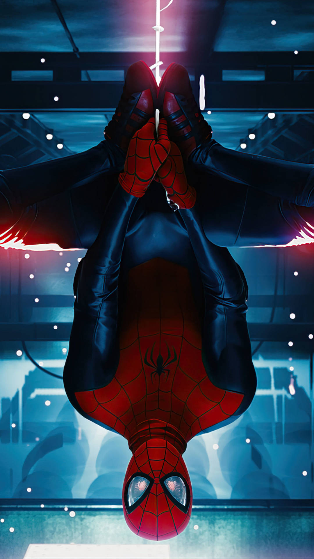 Spider Man Upside Down Mobile Background