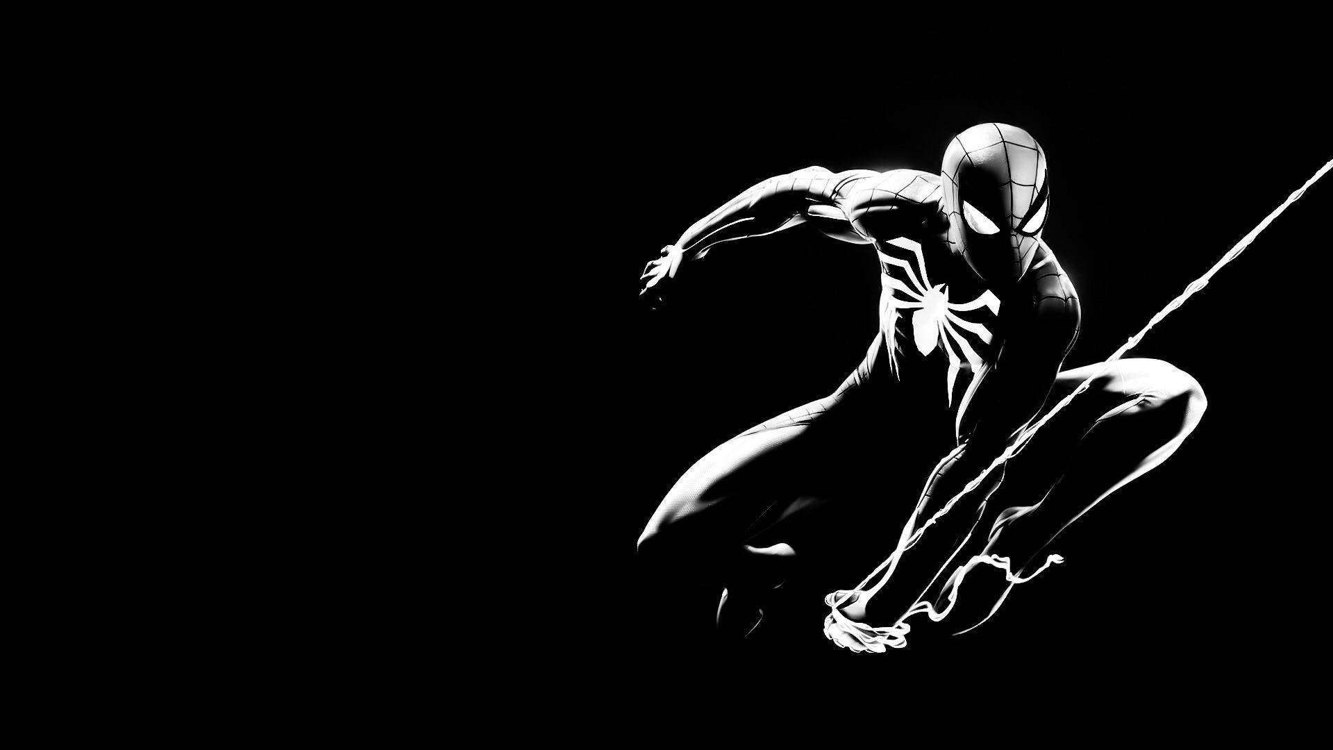 Spider Man White Shadow Background