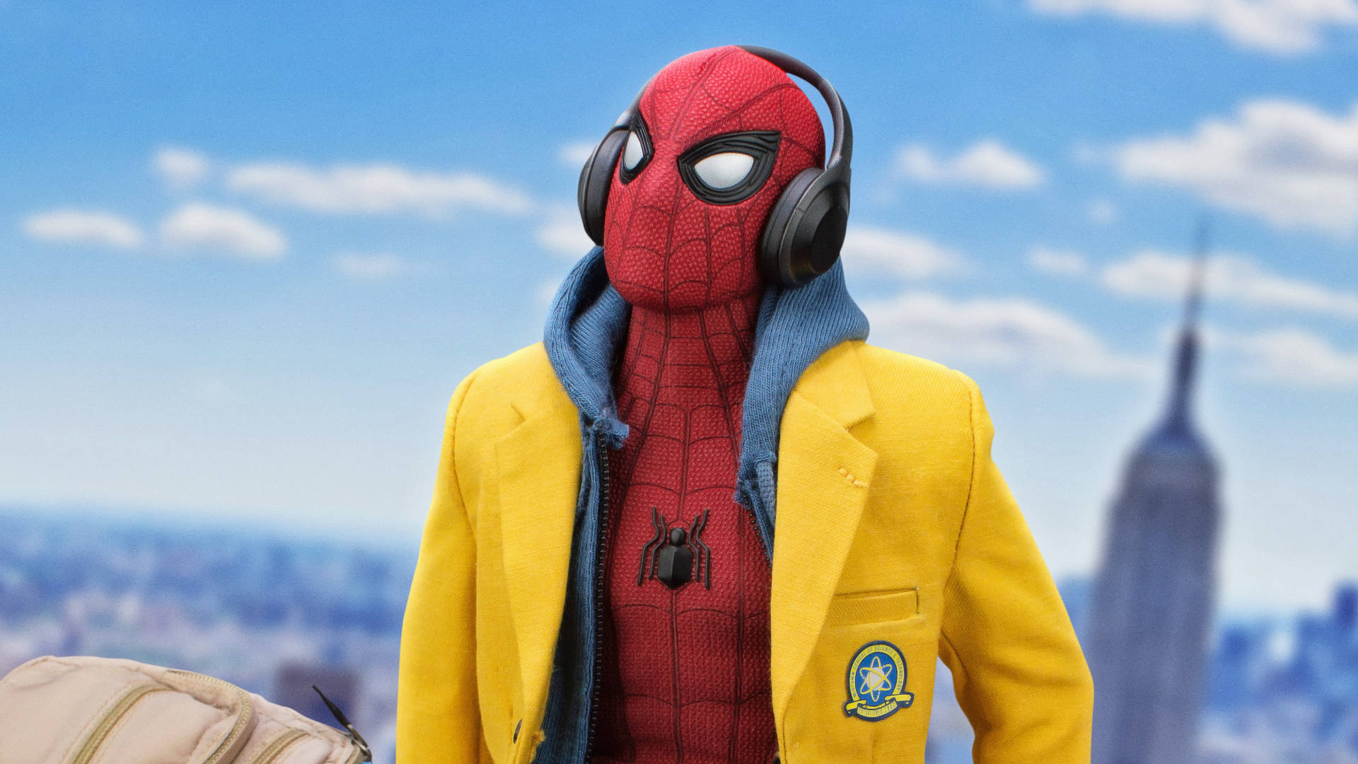 Spider Man With Yellow Jacket Background