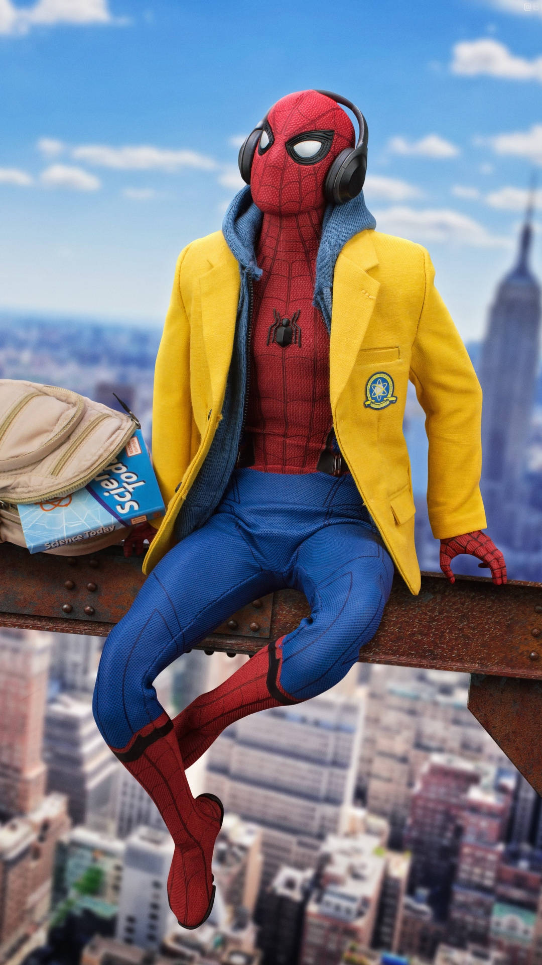 Spider Man Yellow Jacket Mobile Background