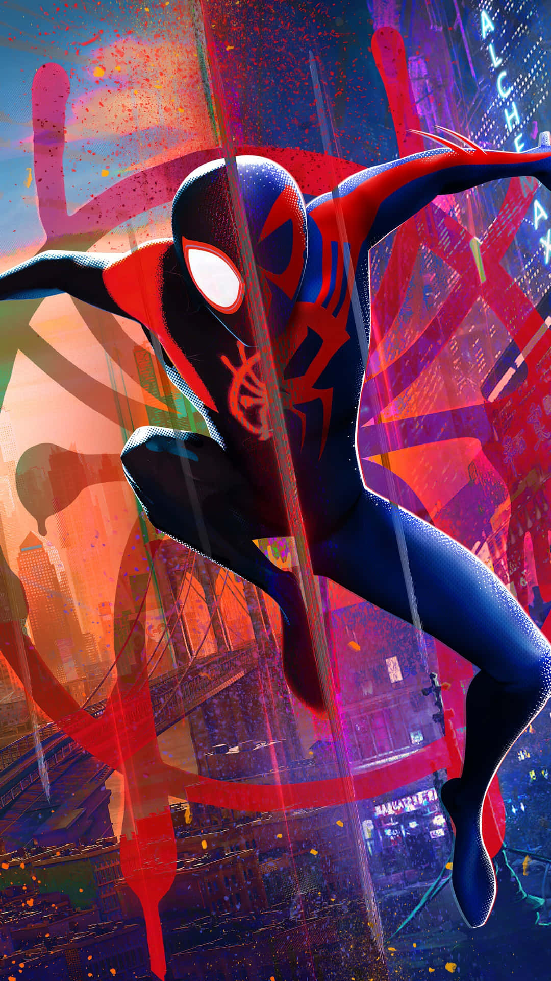 Spider Verse And 2099 Spider Man Pfp Background
