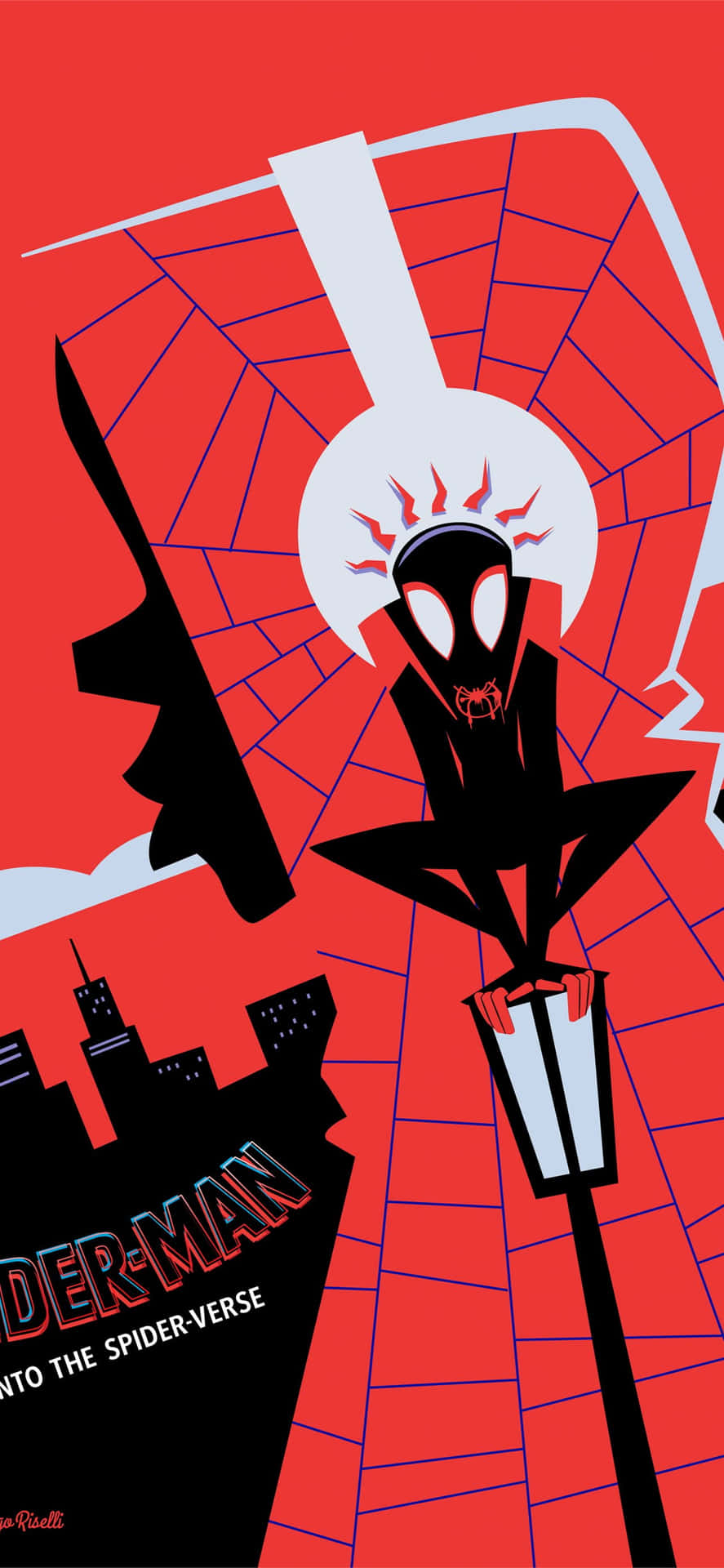 Spider Verse Miles Morales Artwork Background