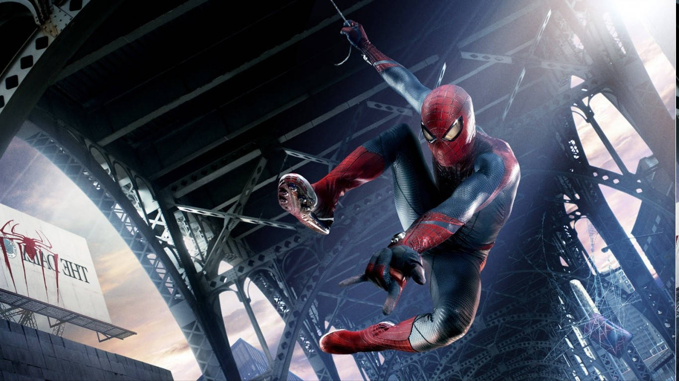 Spiderman 1366x768 Swinging