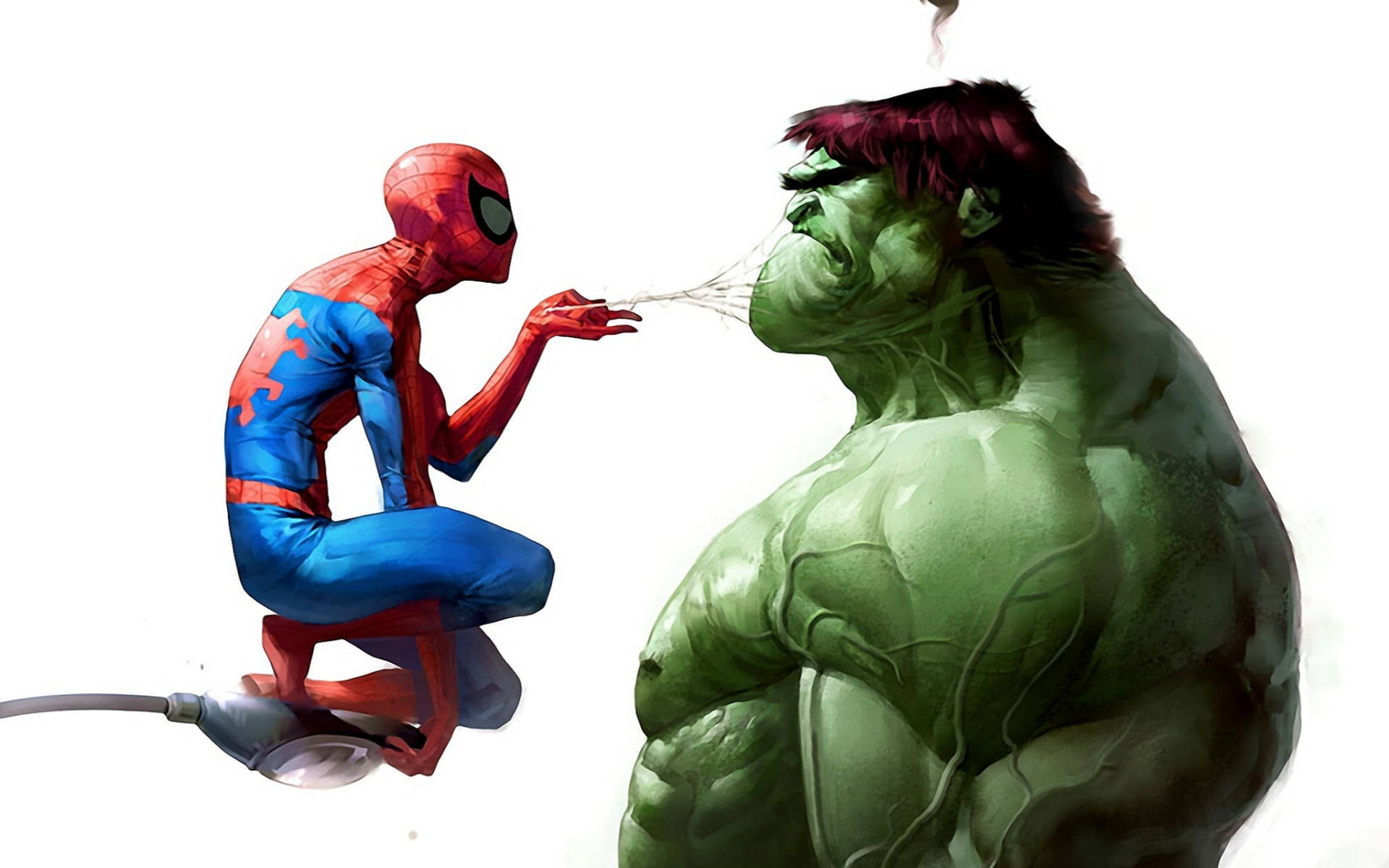 Spiderman And Incredible Hulk Background