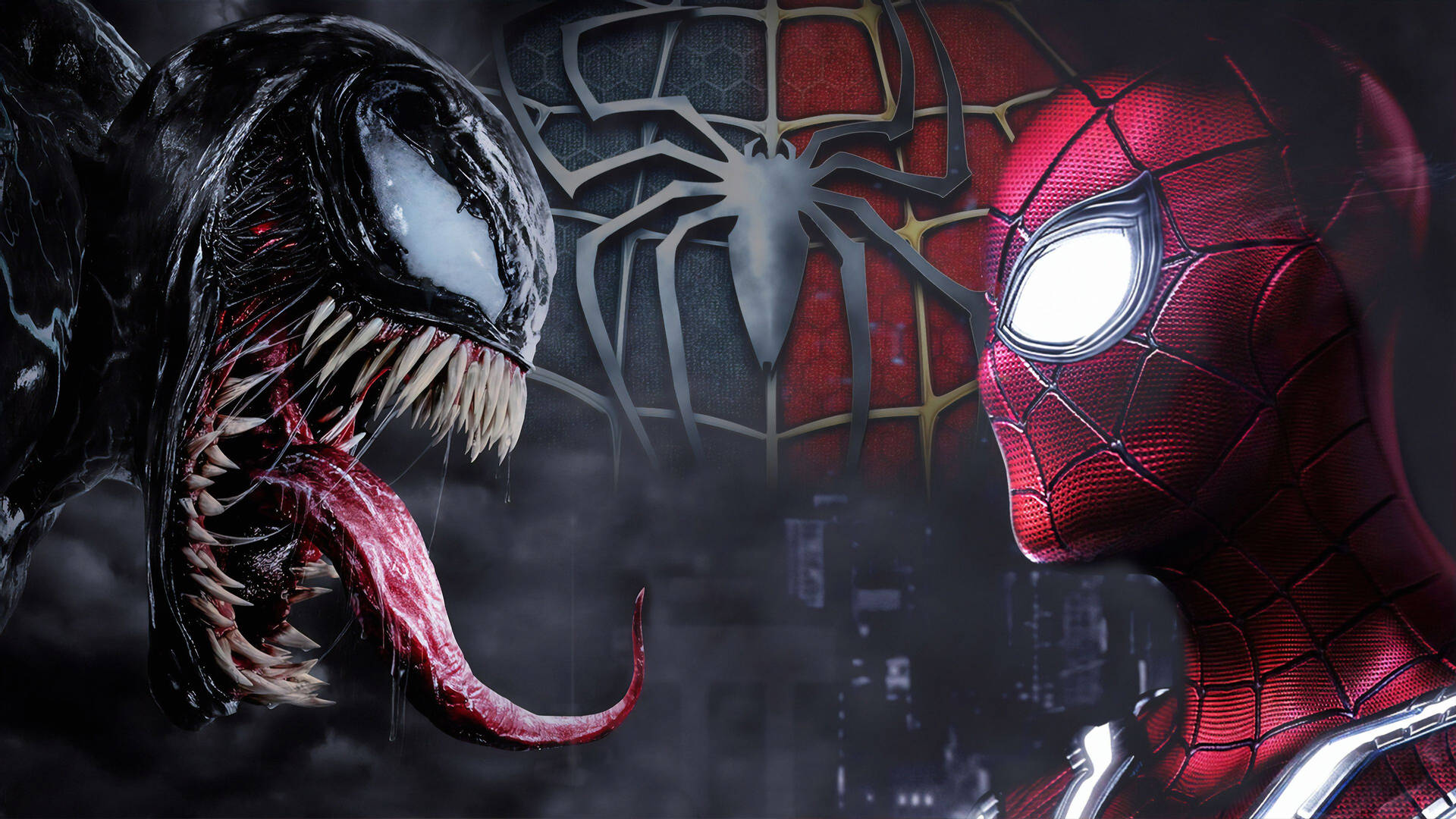 Spiderman And Venom, Two Beloved But Opposing Marvel Characters Background