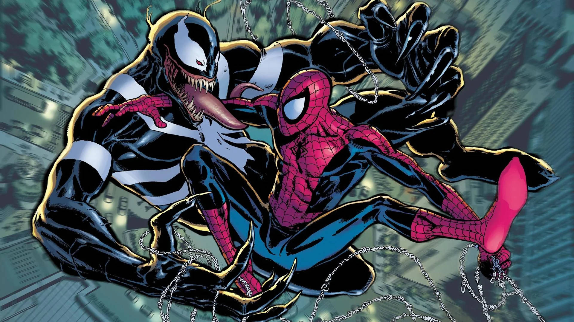 Spiderman Anti-venom Digital Art Background