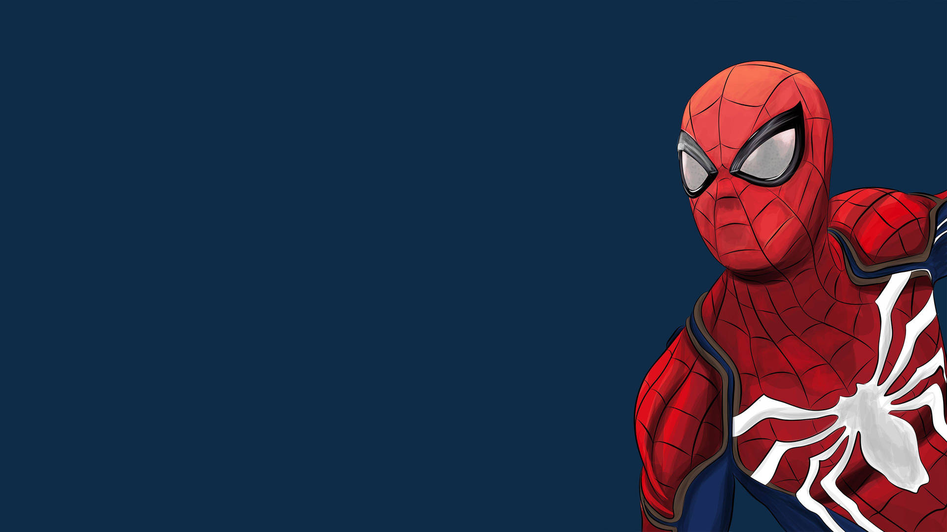 Spiderman In The Corner Background