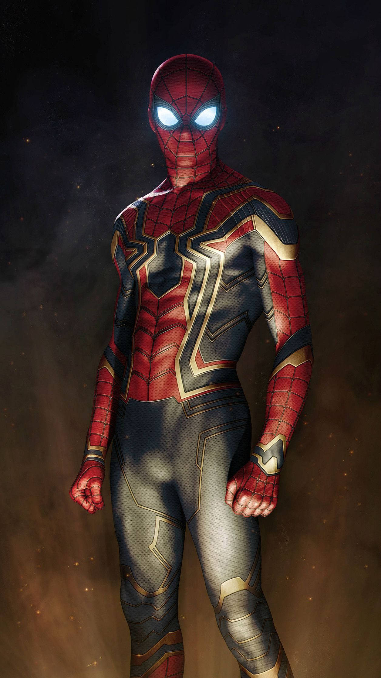 Spiderman Iron Spider Body Suit Background