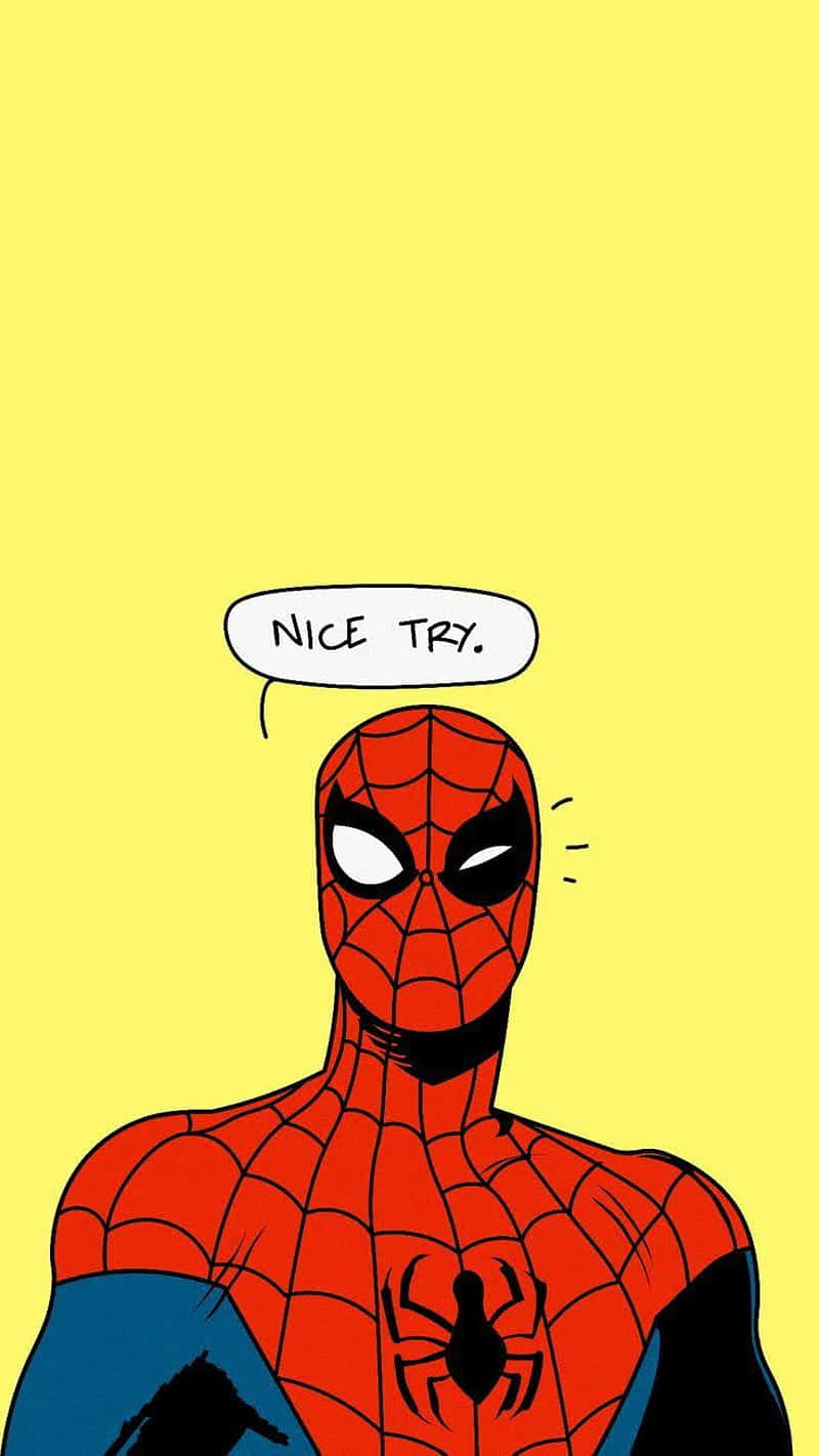 Spiderman Nice Try Comic Art Background