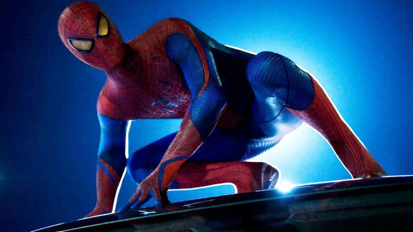 Spiderman Pfp Crouching Background