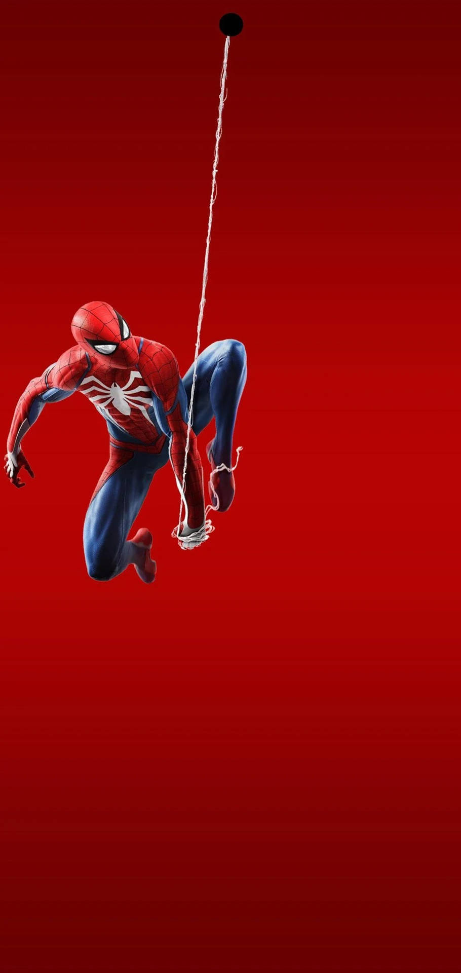 Spiderman Releasing Web Punch Hole 4k