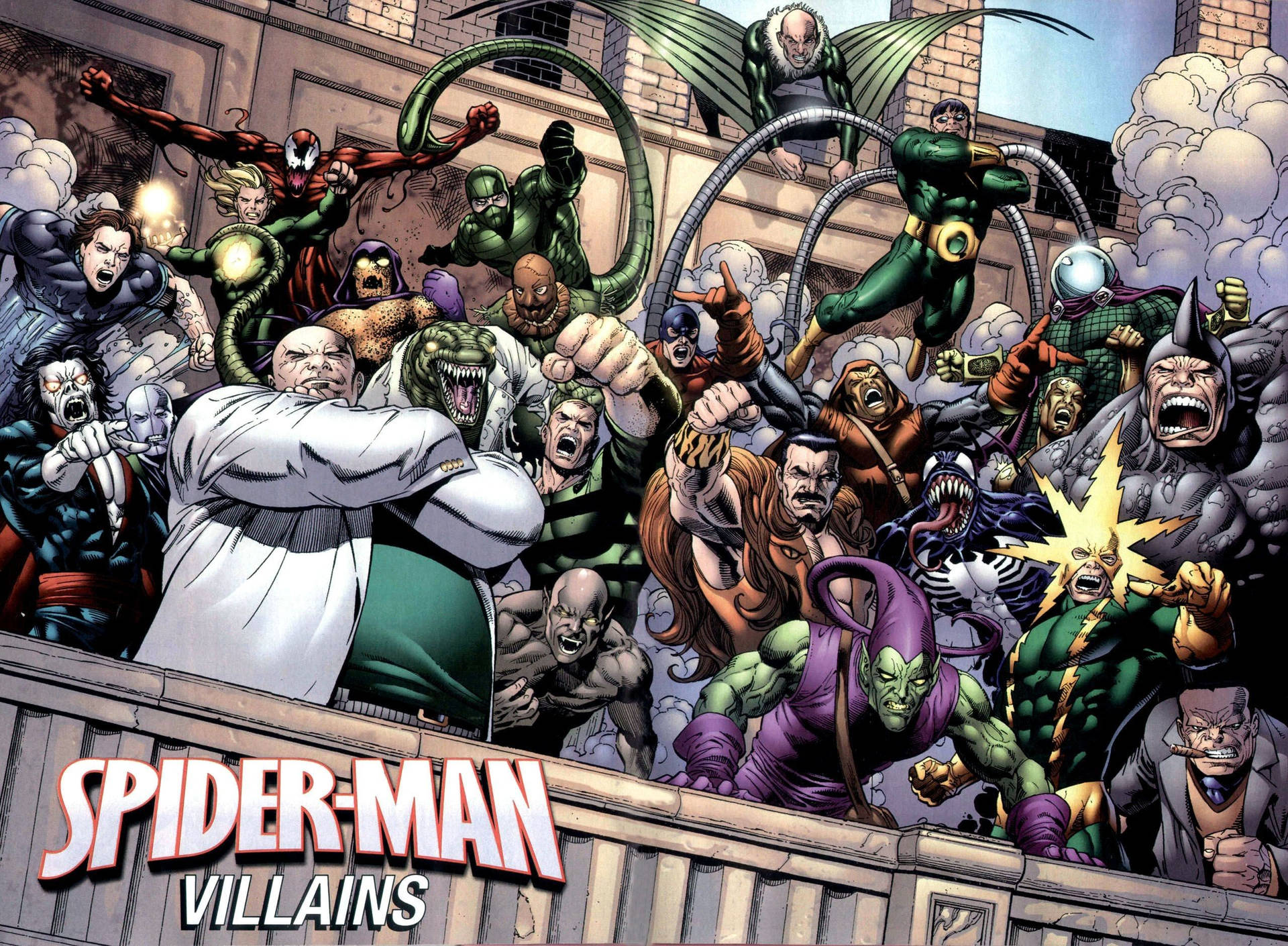 Spiderman's Marvel Villains Background