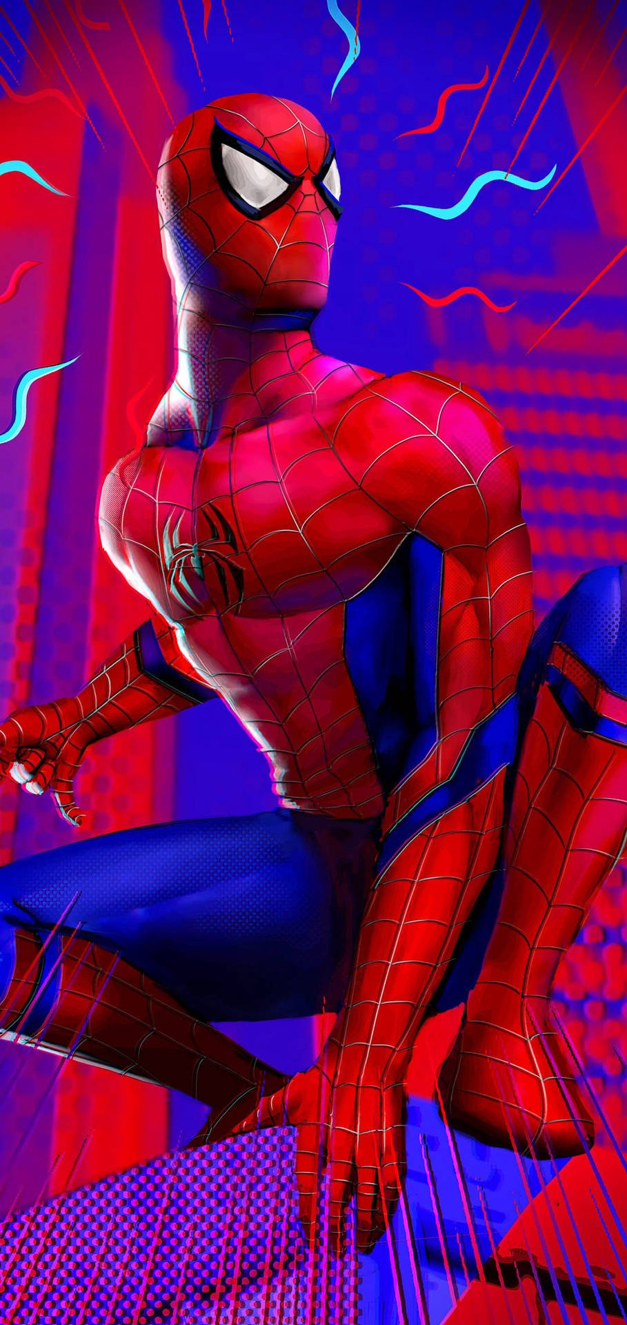 Spiderman Squat Comic Background