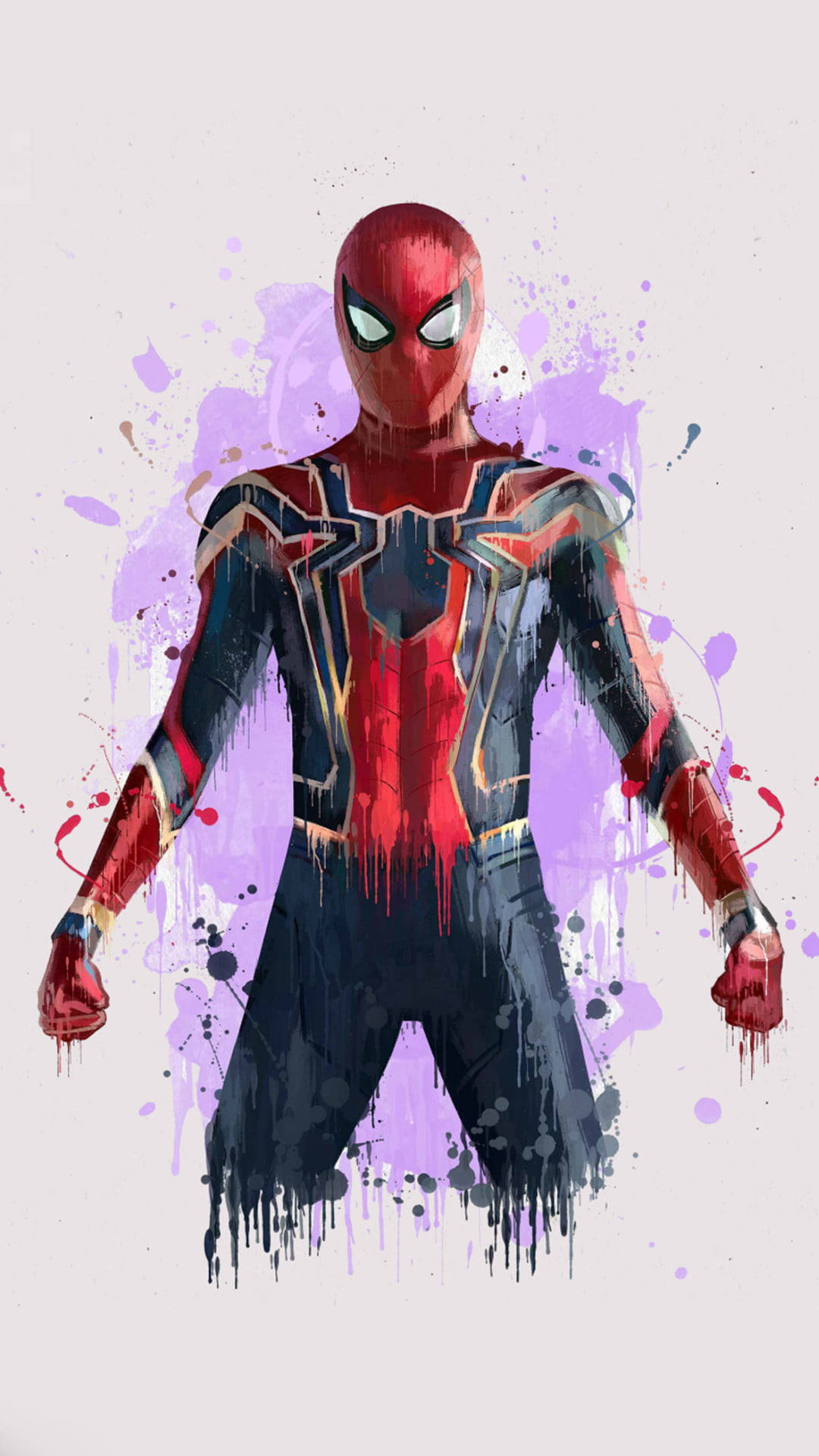Spiderman Watercolor Art 4k Marvel Iphone
