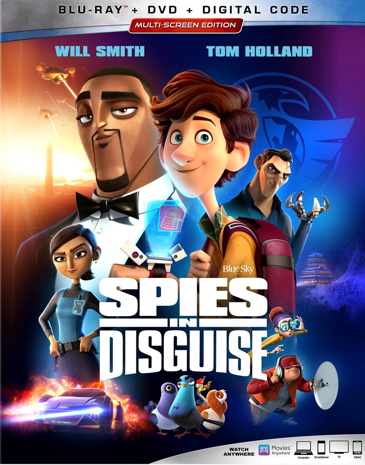 Spies In Disguise Blu-ray Poster Background