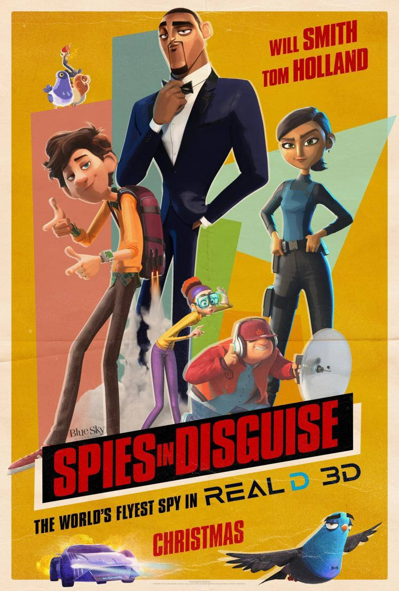 Spies In Disguise Yellow Poster Background