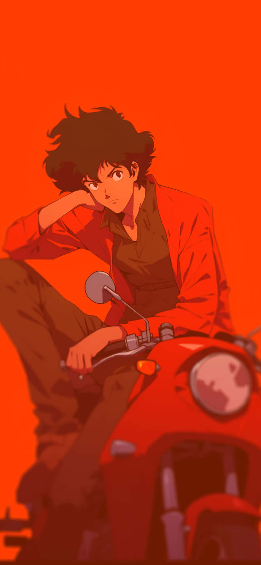 Spike_ Spaceship_ Orange_ Backdrop Background