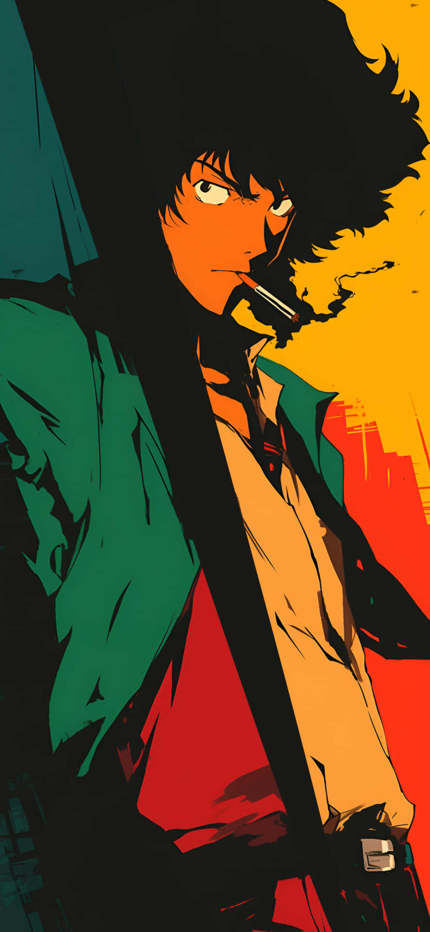 Spike_ Spiegel_ Cowboy_ Bebop_ Vector_ Art Background