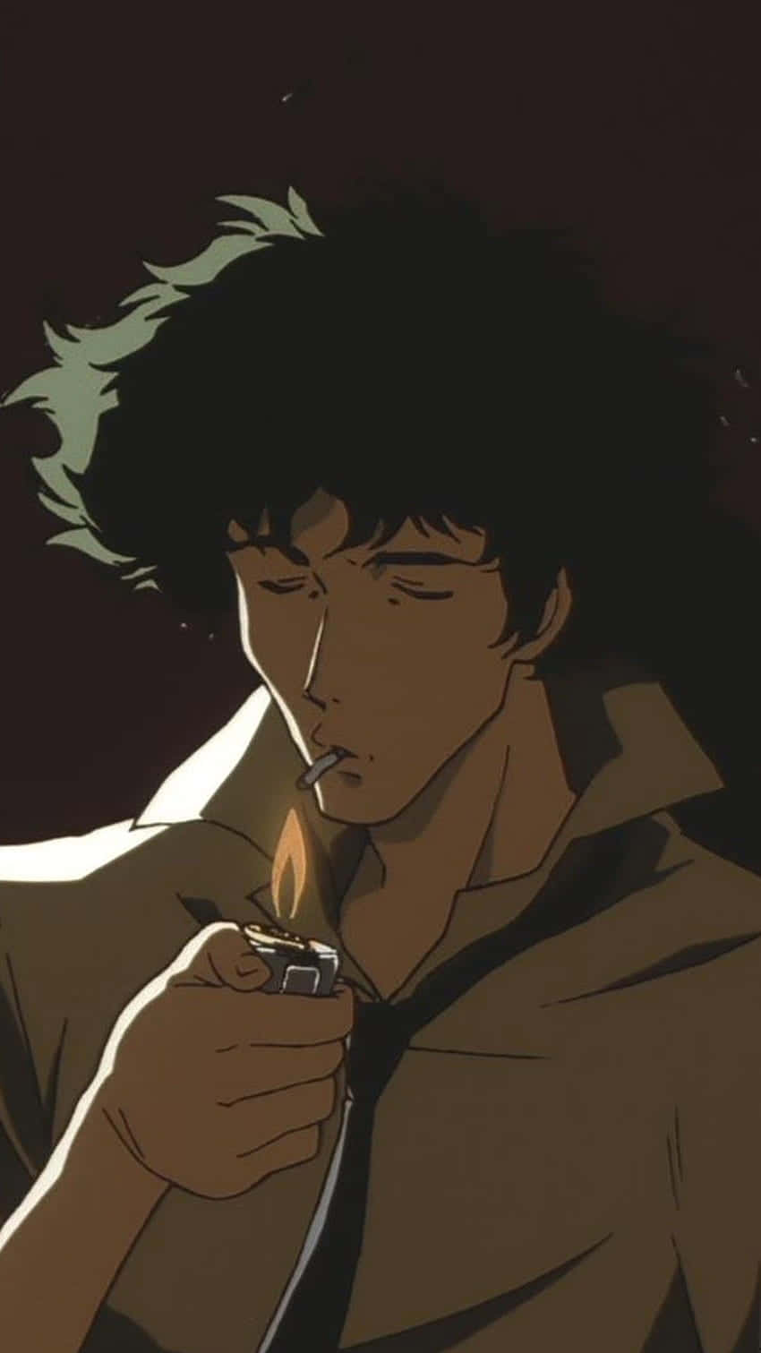Spike Spiegel Lighting Cigarette Cowboy Bebop Background