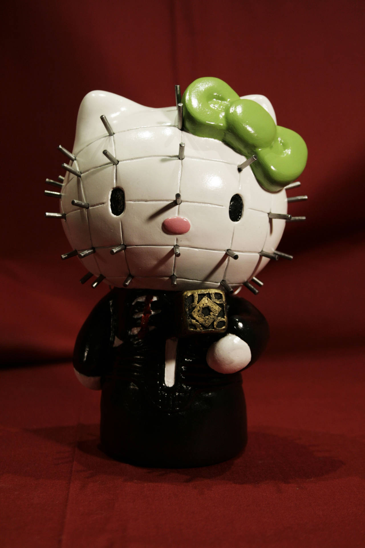 Spiky Face Hello Kitty Halloween Background