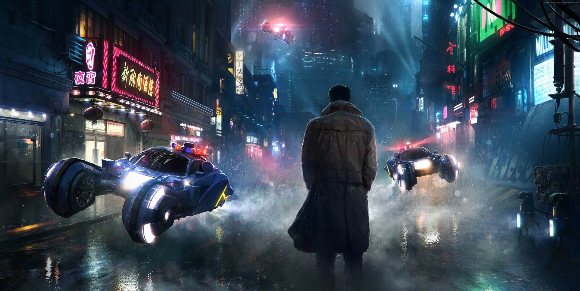 Spinners In Blade Runner 2049 4k Background