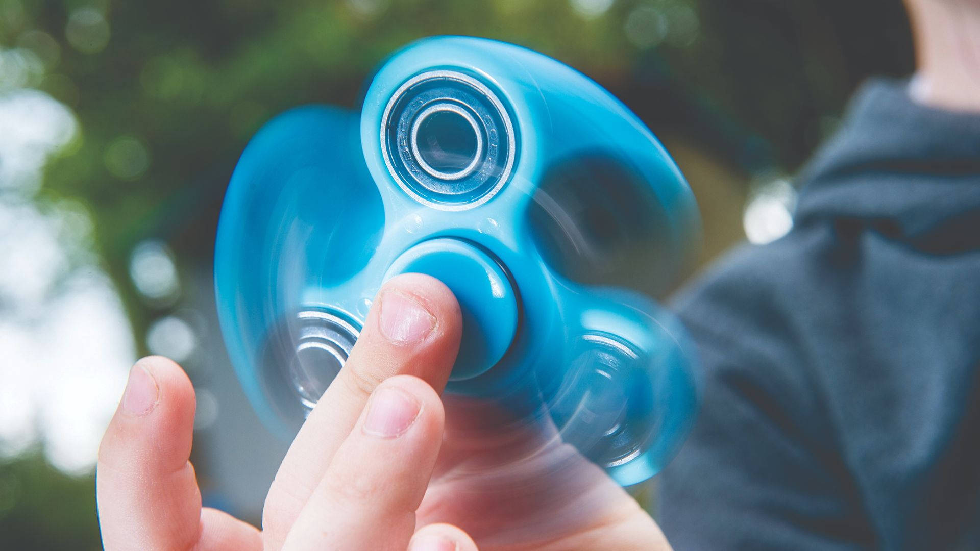 Spinning Blue Fidget Toy