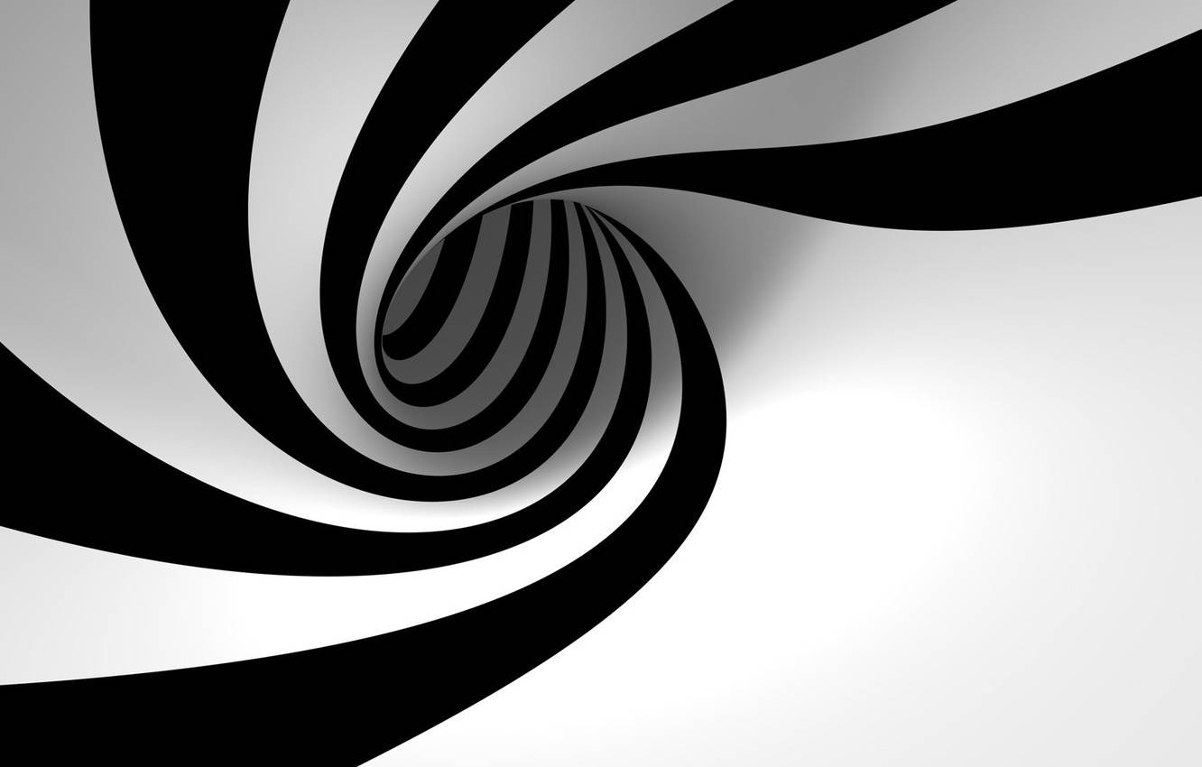 Spiral Black Trippy Background