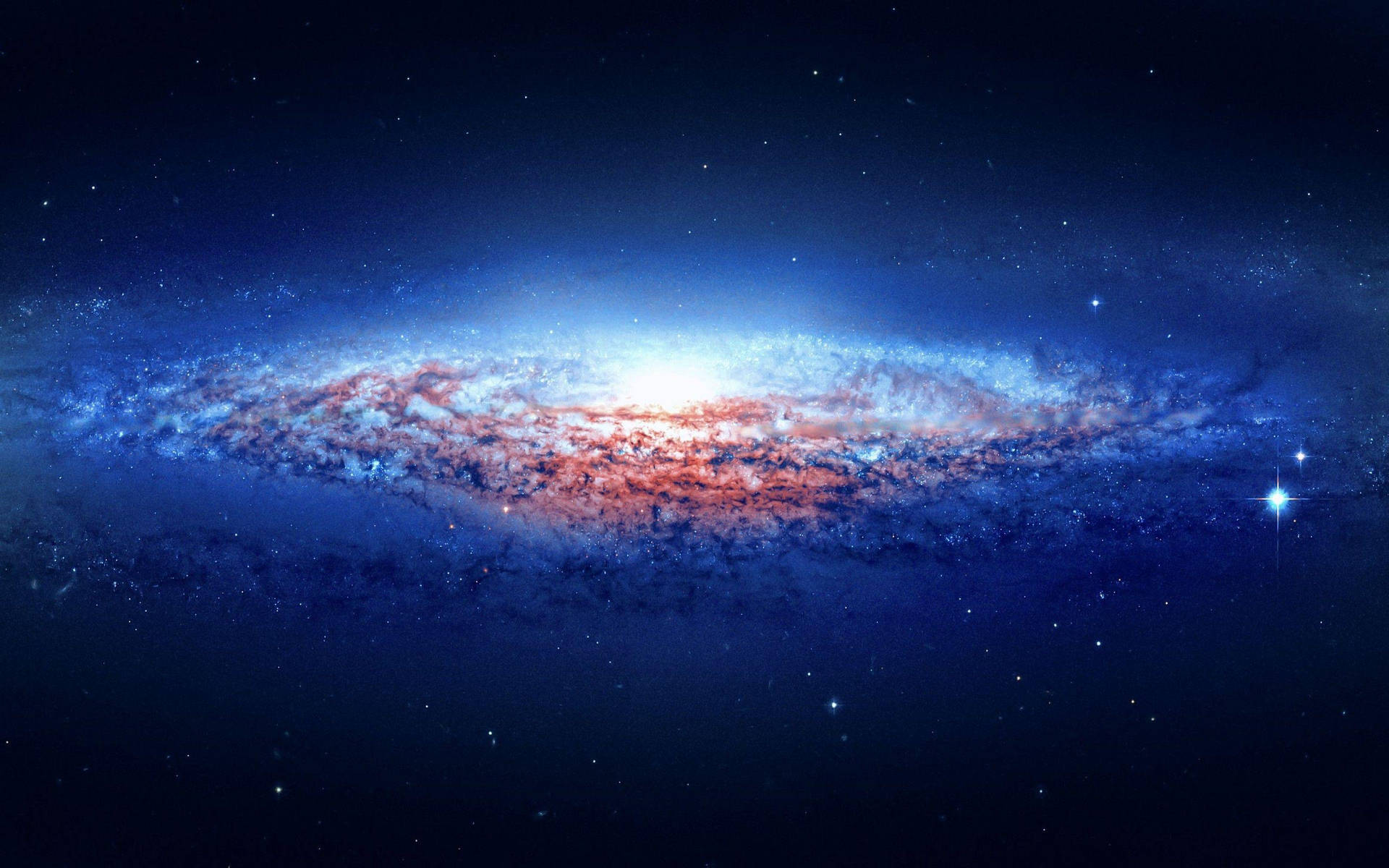 Spiral Blue Galaxy