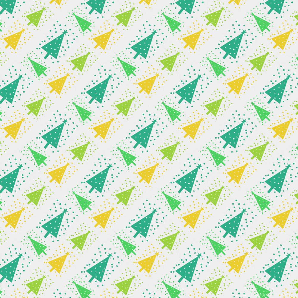 Spiral Christmas Pattern Ornament Background