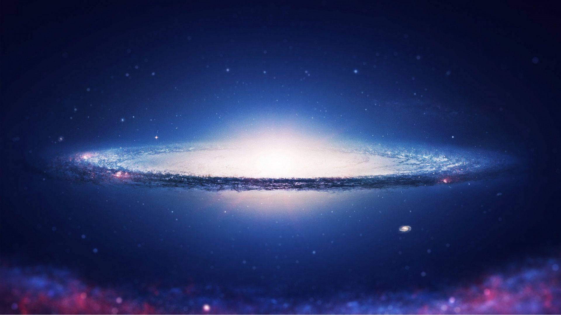 Spiral Galaxy And Stars Hd Background