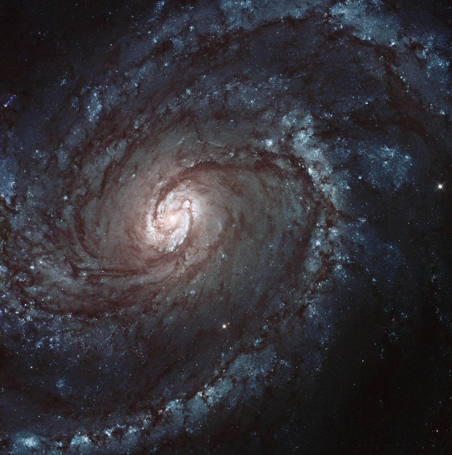 Spiral Galaxy Milky Way In Space Background