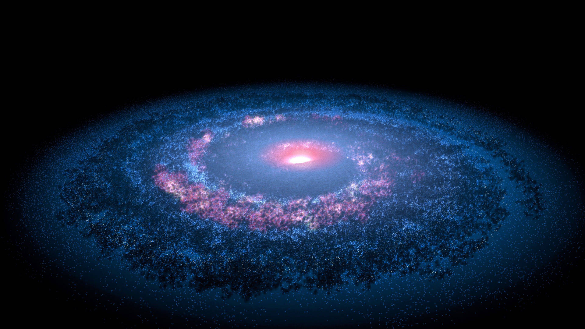 Spiral Galaxy Solar System Background