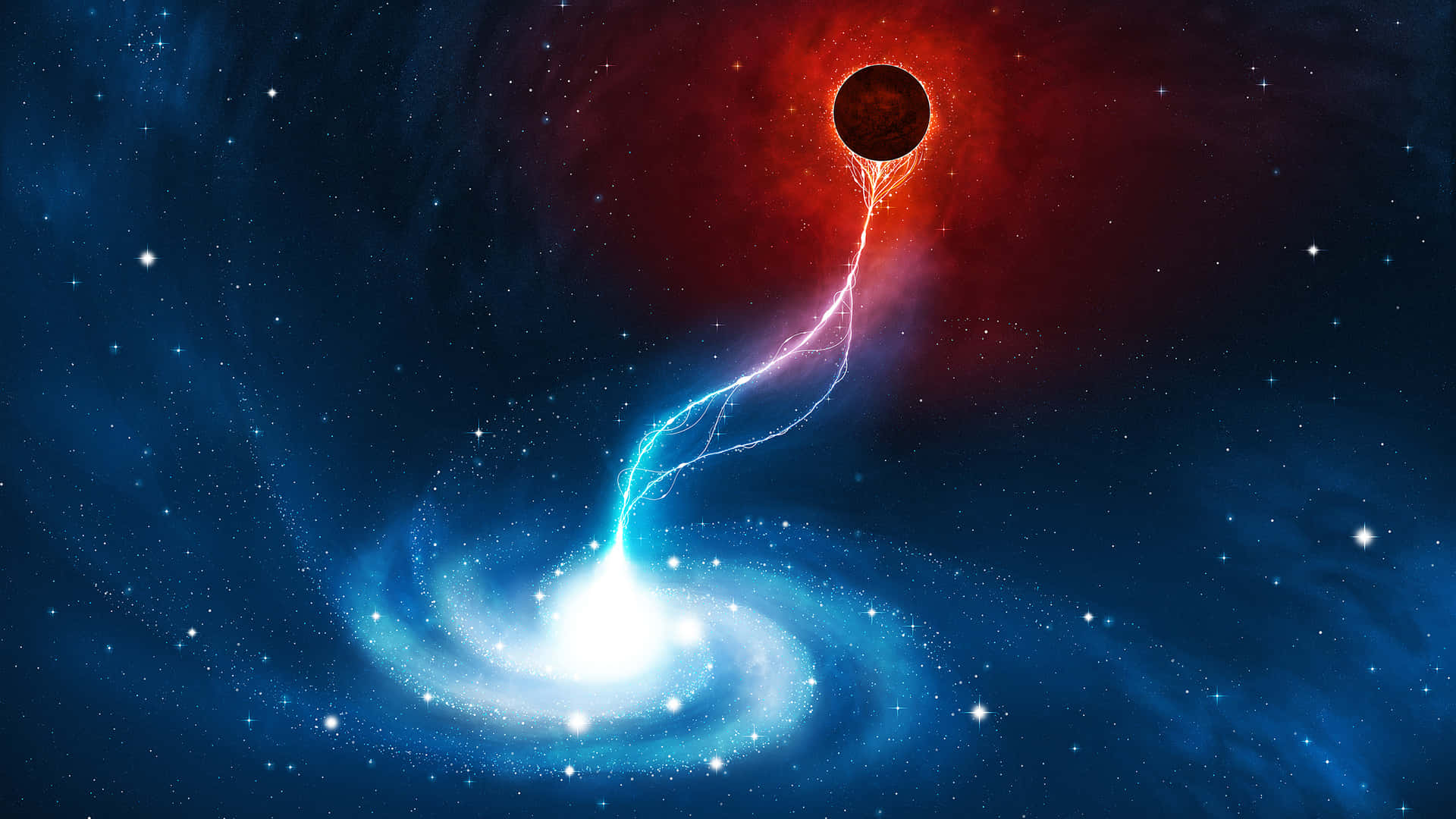 Spiral Incandescent Galaxy Background