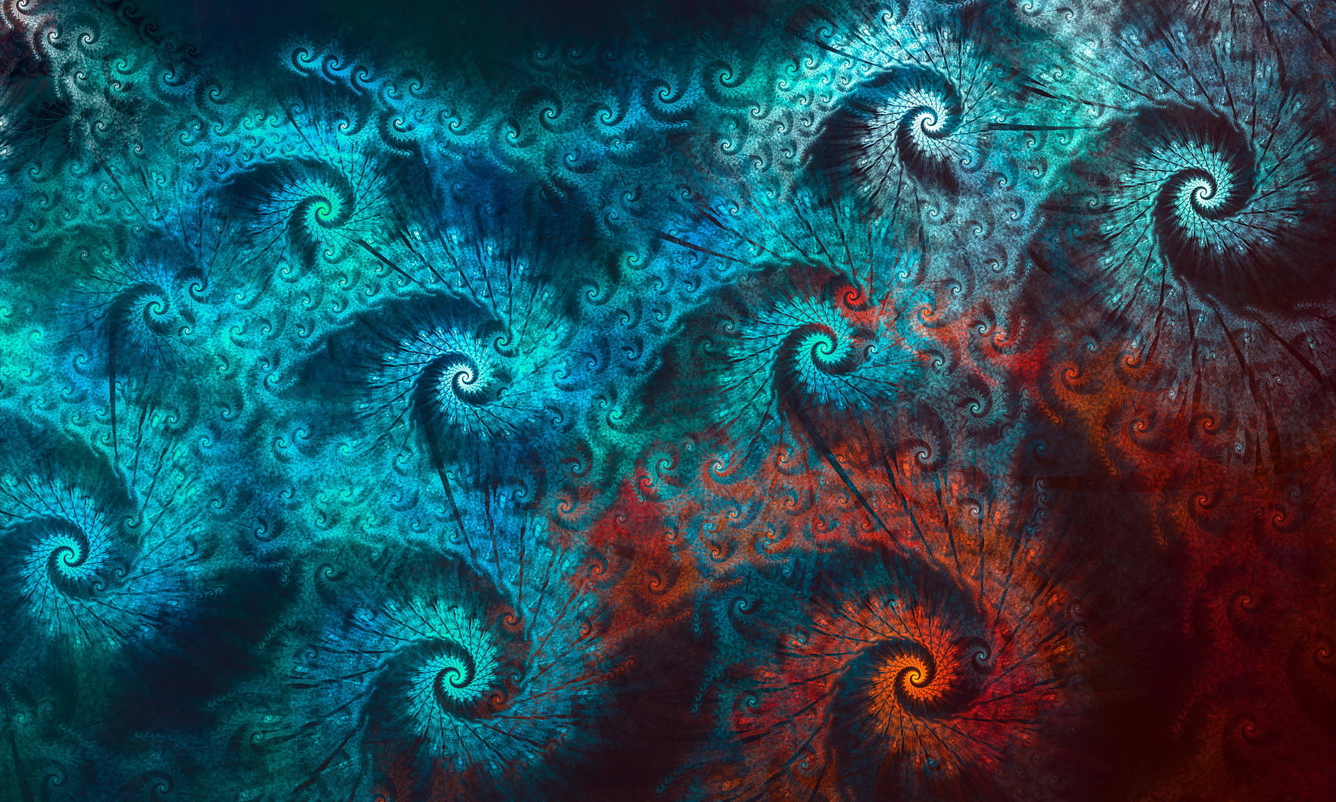 Spiral Light Waves Background