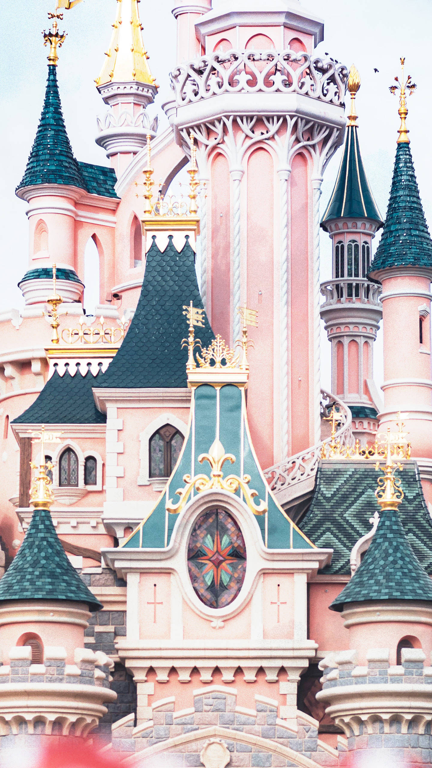 Spires Disneyland Castle Background