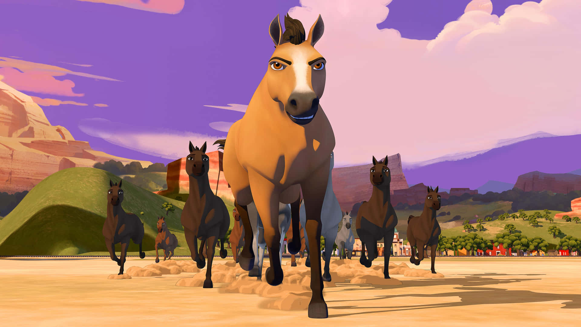 Spirit Riding Free Sprint Background