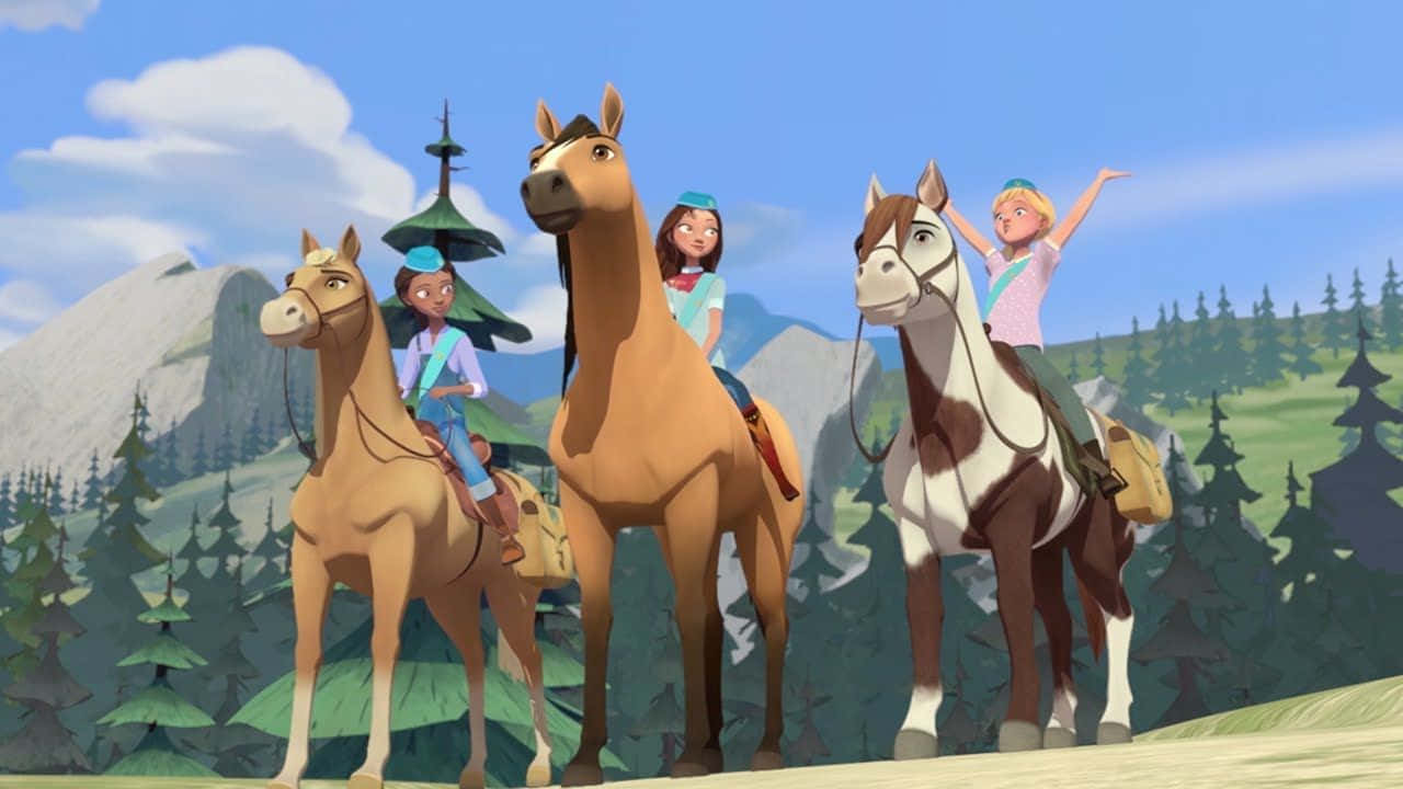 Spirit Riding Free Wandering Background