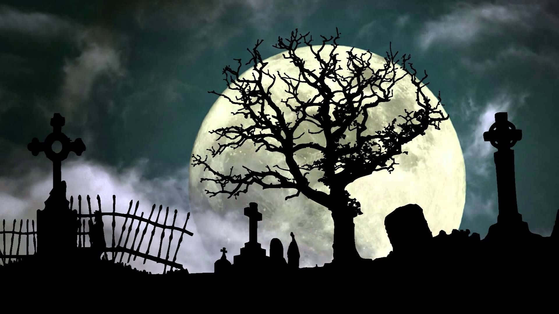 Spirits Gather On All Hallows' Eve Background