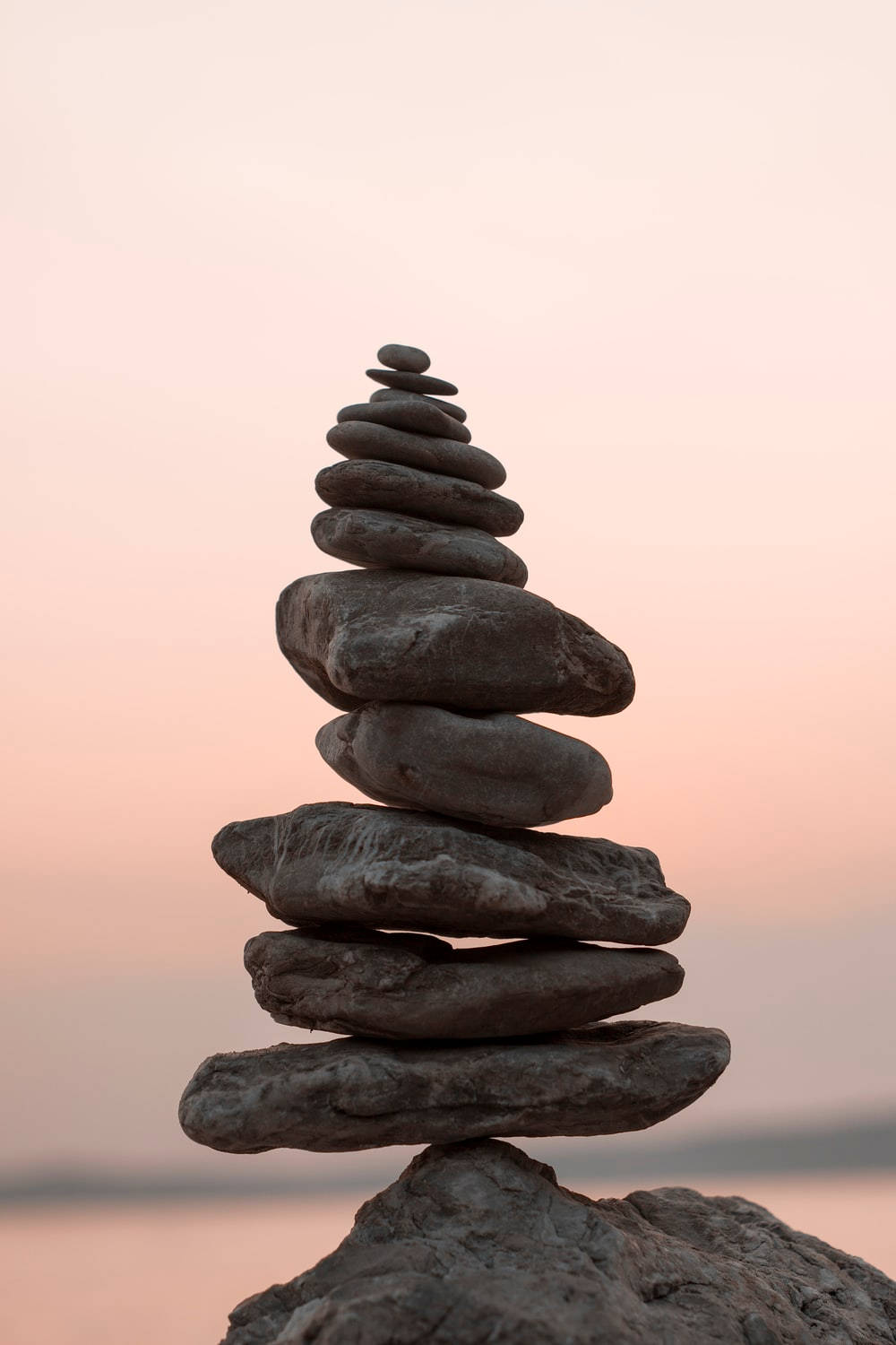 Spiritual Aesthetic Mindfulness Rock Background